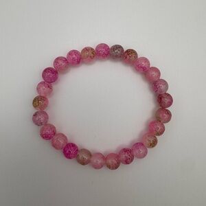 Chic Pink Beaded Bracelet